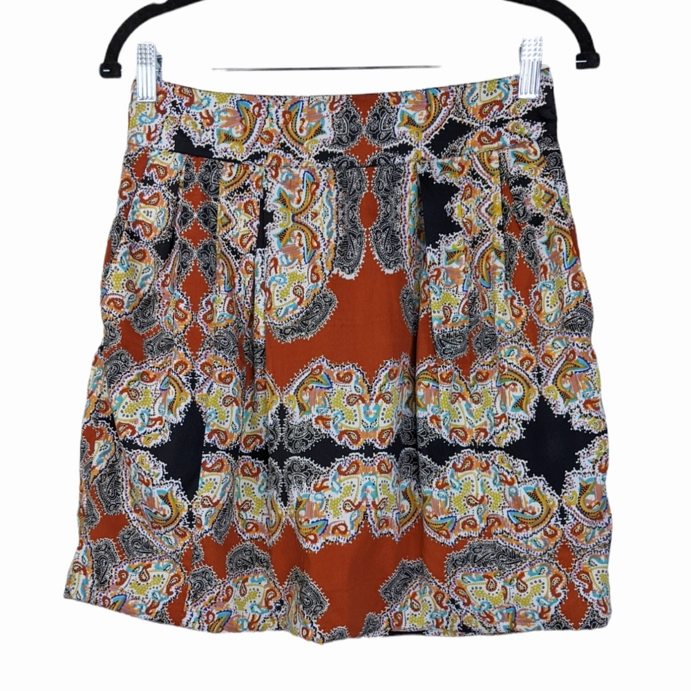 W118 WALTER BAKER Printed Miniskirt Sz S